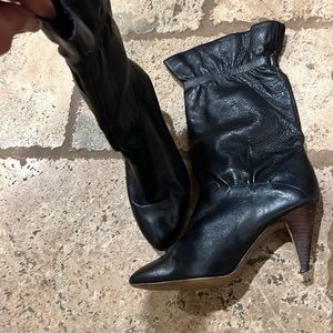 Aldo slouchy black boots size 38 fits like a size 8